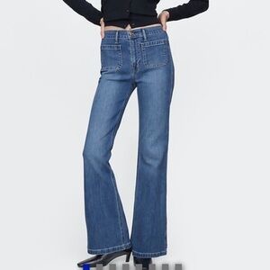 GAP 70s Wide-Leg Flare Jeans Patch Pockets